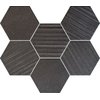 Tubadzin HORIZON Black hex mozaika 28,9x22,1 cm