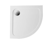 Polimat STANDARD štvrť-kruhová sprchová vanička akrylát 80 x 80 x 5,5 cm, biela 00786