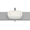 Roca INSPIRA Soft FINECERAMIC®  umývadlo na dosku 50 x 37 cm, biele matné A327500620