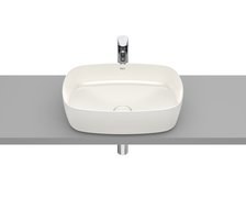 Roca INSPIRA Soft FINECERAMIC®  umývadlo na dosku 50 x 37 cm, biele matné A327500620