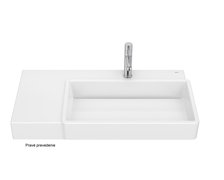 Roca TURA nástenné/nábytkové keramické umývadlo 80 x 43 cm, pravé A327696000