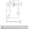 Radaway Teos F sprchová vanička z mramorového zlepenca 130 x 90 x 4 cm HTF13090-54