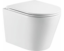Aquaform OVIEDO STORM WC misa závesná Rimfree 51,5 x 36,5 x 35,5 cm so sedátkom Slim