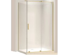 Rea MONTANA GOLD BRUSH sprchový kút 130 x 100 x 205 cm K2504 + K6632
