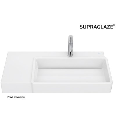 Roca TURA nástenné/nábytkové keramické umývadlo 80 x 43 cm, pravé A327696S00