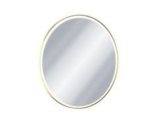 Excellent CORIDO okrúhle LED zrkadlo v hliníkovom ráme 100 cm, vyhrievacia podložka, zlaté DOEX.CO100.GL