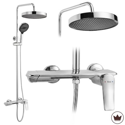 Rea VISION CHROME sprchový set s batériou P6738