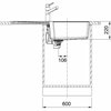 Franke Urban UBG 611-100 fragranitový drez 100 x 50 cm Šedy kameň