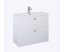 SET KIDO skrinka pod umývadlo 80 cm 2S biela matná, s umývadlom 168093/2x168412