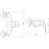 Novaservis METALIA 57 ECO sprchová vodovodná batéria s príslušenstvom 150 mm, chróm 57060,0E