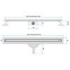 Rea NEOX SLIM PRO ZLATÝ nerezový sprchový žľab 100 cm G5804