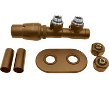 DEANTE termostatická sada na radiátor, ľavá, brúsená hnedá AGI_CZL1