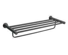 Novaservis SMILE veľký držiak uterákov so závesom gun metal ASM35GM