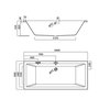 Cersanit INTRO akrylátová vaňa 180 x 80 cm S301-222