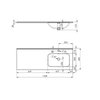 Elita SPLIT skrinka pod umývadlo 120 cm 3S, antracit matt 168174
