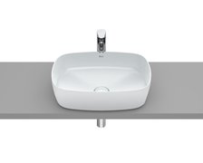 Roca INSPIRA Soft FINECERAMIC®  umývadlo na dosku 50 x 37 cm, perlové A327500630