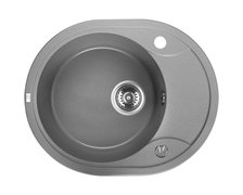 Laveo DAFNE granitový drez 58 x 48 cm, sivý SBD_583T