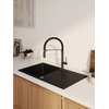 Kuchinox LAUT granitový drez 76 x 44 cm, čierny SBZ_711Y