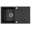 Kuchinox LAUT granitový drez 76 x 44 cm, čierny SBZ_711Y