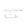 Roca HOTELS držiak uterákov 45 cm A817575CN0
