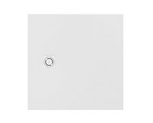 Roca MAGMA STONEX štvorcová kompozitná sprchová vanička 90 x 90 cm, biela APE0138438403100