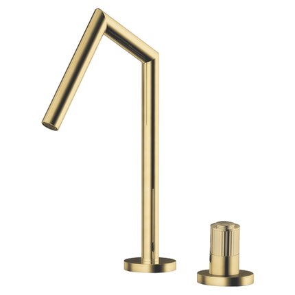 VALVEX AVOLA 2-otvorová umývadlová batéria – brushed gold, kód 2417670
