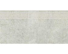 Opoczno Grand Stone Newstone Light Grey rektifikovaná schodnica matná 29,8 x 59,8 cm