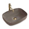 Rea GIZEL 50 GREY MAT keramické umývadlo na dosku 50 x 39 cm U9612