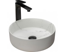 Rea SAMI MARBLE MAT keramické umývadlo na dosku 36 cm U8703