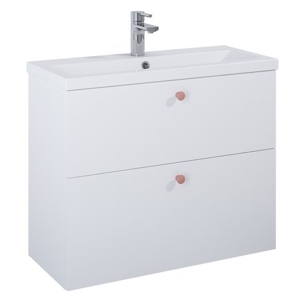 Elita SET KIDO skrinka pod umývadlo 80 cm 2S biela matná, s umývadlom 168093/2x168296