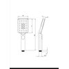 Deante SQUARE sprchový kút 80 x 80 x 200 cm sklo číre KQB_R088P