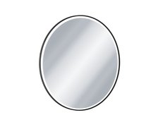 Excellent CORIDO okrúhle LED zrkadlo v hliníkovom ráme 100 cm, vyhrievacia podložka, čierne DOEX.CO100.BL