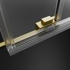 Radaway IDEA 6 BRUSHED LIGHT GOLD DWJ sprchové dvere 110 x 205 cm, sklo číre 387015-98-01R