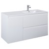 Elita SPLIT skrinka pod umývadlo 120 cm 2S + kôš, biela lesklá 169094