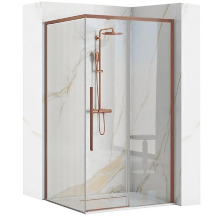 Rea SOLAR BRÚSENÁ MEĎ sprchový kút 120 x 90 x 195 cm K9514