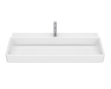 Roca TURA nástenné/nábytkové keramické umývadlo s 1 otvorom na batériu 100 x 43 cm, A327698000