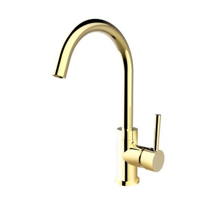 Besco ILLUSION I umývadlová vodovodná batéria, vysoká svetlo zlatá BU-II-JZ