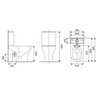 Aquaform LA GOMERA STORM WC kombi misa Rimfree 80 x 38,5 x 34,5 cm so sedátom
