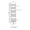 NOVASERVIS kúpeľňový radiátor 450 x 1600 mm chróm - rovný 450/1600/RS,0