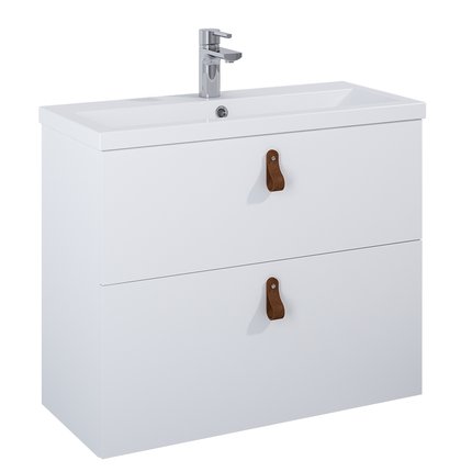Elita SET KIDO skrinka pod umývadlo 80 cm 2S biela matná, s umývadlom 168093/2x168297