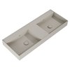 Elita Level DUO nástenné umývadlo Solid Surface 120,5x45,5 cm Fume Matt RE041461207020