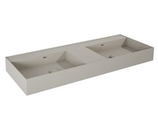 Elita Level DUO nástenné umývadlo Solid Surface 120,5x45,5 cm Fume Matt RE041461207020