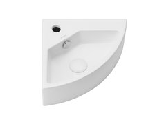 Uptrend – Umývadlo rohové na stenu Kona 50 × 34 cm biele lesklé TR4101D