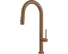 Deante OLFATO drezová vodovodná batéria s výsuvným výtokom - 2 druhy prúdu, brúsená hnedá BQO_C72M