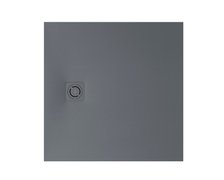 Roca MAGMA STONEX štvorcová kompozitná sprchová vanička 90 x 90 cm, sivá APE0138438403200