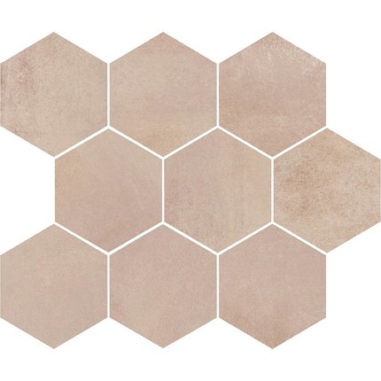 Opoczno ARLEQUINI  Hexagon rektifikovaná mozaika 28 x 33,7 cm ND032-009