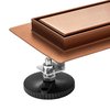 Rea NEOX PRO BRÚSENÁ MEĎ sprchový žľab 60 cm G4800
