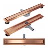 Rea NEOX PRO BRÚSENÁ MEĎ sprchový žľab 60 cm G4800