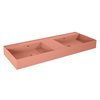 Elita Level DUO nástenné umývadlo Solid Surface 120,5x45,5 cm Pink Matt RE041461206600
