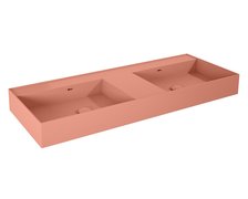 Elita Level DUO nástenné umývadlo Solid Surface 120,5x45,5 cm Pink Matt RE041461206600